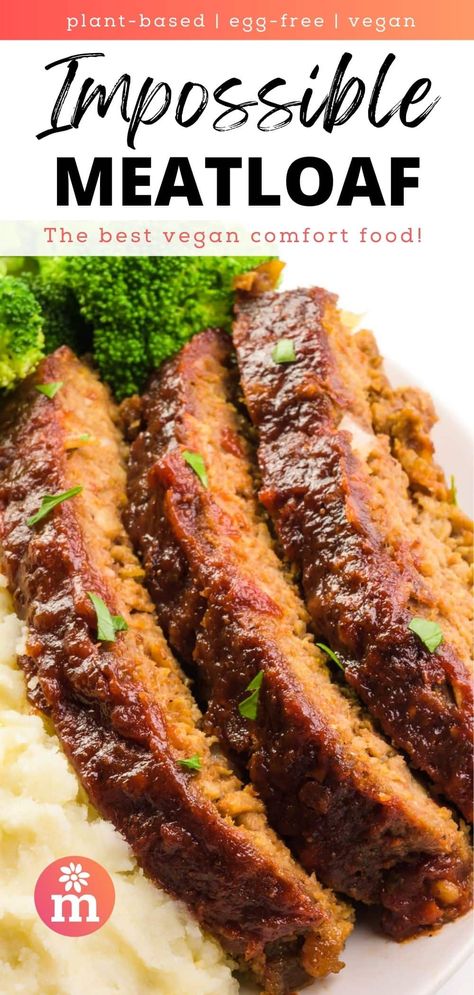 Vegetarian Meatloaf Recipes Lentil Loaf, Plant Based Meatloaf Recipes, Meatless Meatloaf Recipes, Vegan Meatloaf Impossible Meat, Impossible Burger Meatloaf, Beyond Meat Meatloaf, Impossible Burger Recipes, Impossible Meatloaf Recipes, Impossible Burger Recipe Ideas