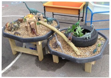 Eyfs Outdoor Area, Tuff Spot, Outdoor Play Spaces, Outdoor Play Areas, Nursery Activities, Sensory Garden, Tuff Tray, Outdoor Classroom, Small World Play