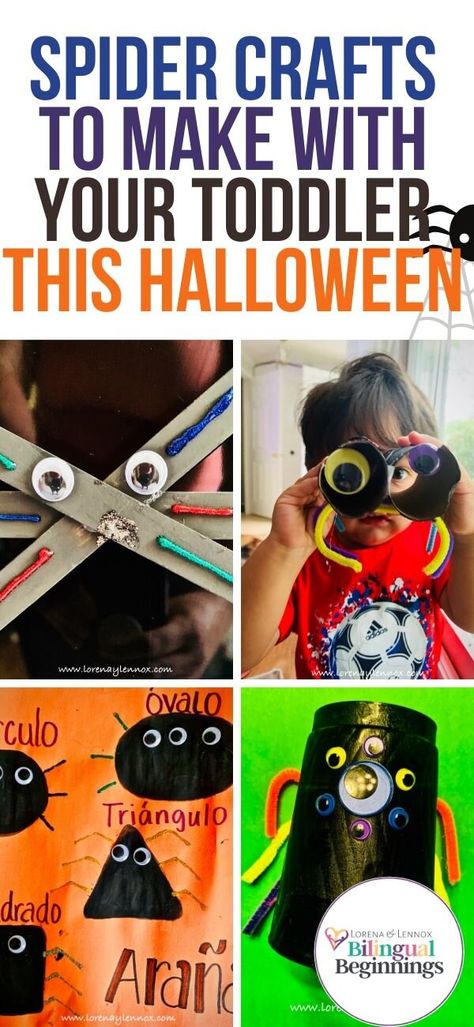 5 Spider Crafts You Must Do with Your Toddler This Halloween #craftsforkids #halloweencrafts #finemotorhalloweencrafts #spidercrafts #halloweenactivitiesfortoddlers #halloweenactivitiesforpreschoolers Halloween Craftsforkids, Halloween Spider Craft, Preschool Sensory Play, Toddler Fine Motor Activities, Toddler Fine Motor, Fun Toddler Activities, Kids Stem Activities, Bilingual Activities, Kids Outdoor Activities