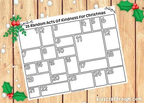 Kids Craft Room, Advent Calendars For Kids, Kids Calendar, Random Acts Of Kindness, Christmas Countdown, Free Kids, Design Your Own, Advent Calendar, Advent