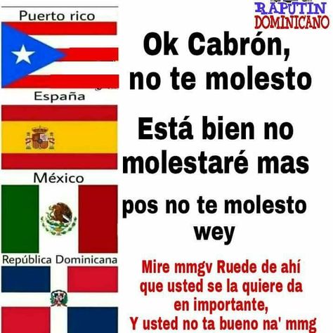 Dominican Spanish, Dominican Memes, Hispanic Jokes, Spanish Words For Beginners, Basic Spanish Words, Spanish Jokes, Inspo Quotes, Text Memes, Spanish Memes