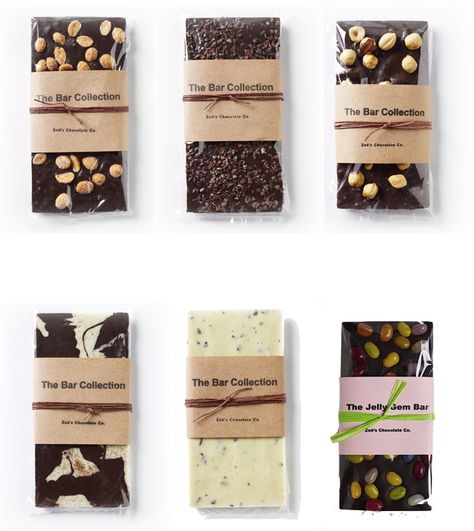 Zoë's Chocolate simple #chocolate #packaging that really showcases the product PD Brownie Packaging, Chocolate Bar Design, Homemade Chocolate Bars, Chocolate Bark Recipe, Bread Packaging, Chocolate Packaging Design, Chocolate Pack, Bakery Packaging, Chocolate Design