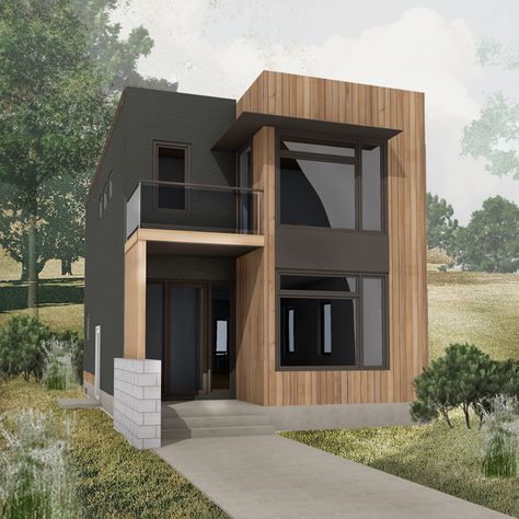 Urban House, Two Story House, Modern Architecture Building, Architecture Modern, Door Design Modern, Minimalist House Design, Container House Design, House Front Design, Modern Architecture House