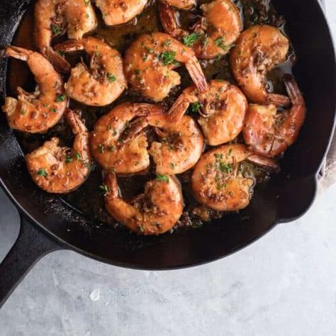 New Orleans BBQ Shrimp Recipe - Savory Spicerack Savory Grits Recipe, Shrimp Mozambique, New Orleans Bbq Shrimp, Shrimp Bbq Recipes, Fish Meal, Bbq Shrimp, Large Shrimp, Spicy Shrimp, Shrimp Dishes