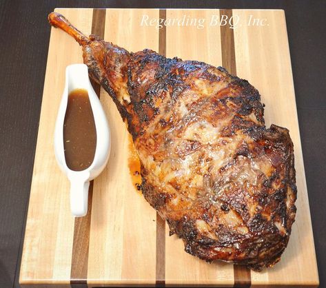 Grill a Great Leg of Lamb on a Rotisserie for Your Gathering Venison Dishes, Rotisserie Lamb, Butterflied Leg Of Lamb, Movie Recipes, Lamb Leg Recipes, Roast Lamb Leg, Lamb Chop, Lamb Leg, Scottish Recipes