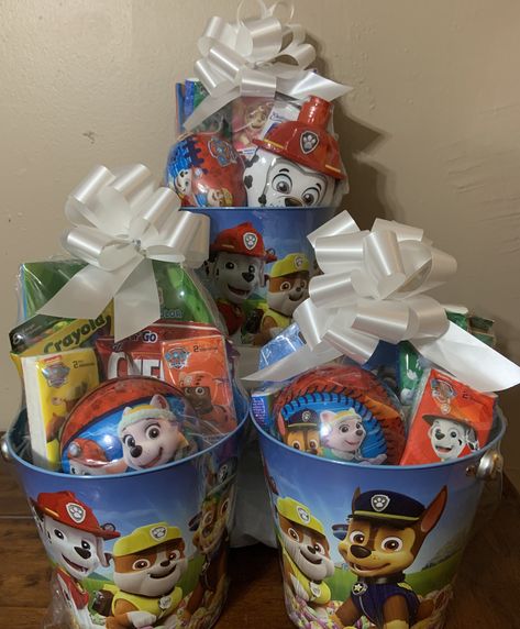 Paw Patrol Paw Patrol Easter Basket Ideas, Paw Patrol Gift Ideas, Paw Patrol Gift Basket, Paw Patrol Box Car, Paw Patrol Easter Basket, Paw Patrol Navidad, Paw Patrol Cup, Dollar Tree Easter Basket, Paw Patrol Gifts