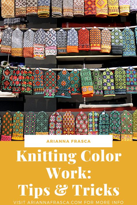 How To Do Fair Isle Knitting, How To Knit Colorwork Patterns, Fair Isle Color Palette, Fair Isle Knitting Tips, Stranded Colourwork Knitting, Fair Isle Loom Knitting Patterns, Colorwork Knitting For Beginners, Knitting With Multiple Colors, Knitting Colorwork Pattern