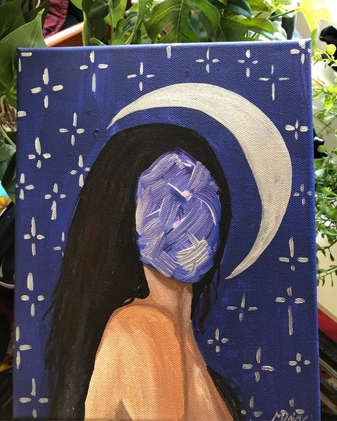 Acrylic Sky Painting, Kanvas Art, Desen Realist, Trippy Painting, Hippie Painting, Acrylic Paint On Canvas, Simple Canvas Paintings, Cute Canvas Paintings, Tapeta Galaxie