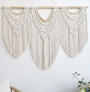 Extra Large Macrame Wall Hanging, Macrame Headboard, White Wall Hanging, Macrame Tapestry, Macrame Wall Decor, Elegant Wall Art, Boho Tapestry, Boho Room Decor, Large Macrame Wall Hanging