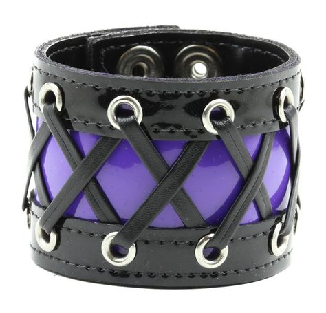 Goth Bracelets, Gothic Accessories Jewellery, Punk Bracelets, Rockabilly Accessories, Mens Accessories Bracelet, Black Leather Cuff Bracelet, Purple Corset, Gothic Bracelet, Punk Accessories