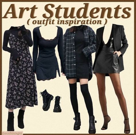 Art Student Outfit, Dark Academia Outfits, Dr Closet, Academia Outfits, Academia Style, Dark Academia Fashion, Academia Fashion, Art Student, Not Happy