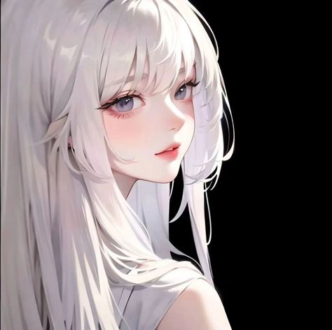 White Hair Pfp, Anime Pp, Anime Pixel Art, Animation Art Character Design, Anime Dancer, Illustration Girl, Digital Art Girl, Anime Couples Drawings, Cute Anime Pics