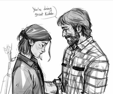 The last of us | TLOU | Ellie Williams and Joel Miller Ellie Joel Fanart, Joel Tlou Fanart, Joel And Ellie Fanart, Joel Fanart, Ellie Williams Fanart, Tlou Fanart, Watching Stars, Tlou Ellie, Filmy Vintage