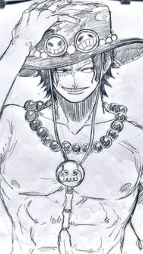 Portgas D. Ace Hot, People As Cartoons, One Piece Tattoos, Portgas D Ace, Sketches Of People, One Piece Ace, One Piece Drawing, One Piece Images, One Piece Fanart