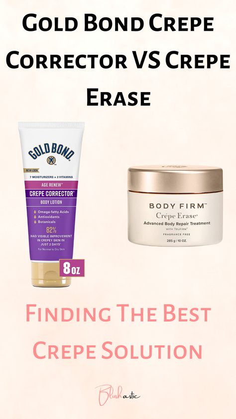 According to beauty scoop, shared by editors, these two brands are the best in town, which users can’t stop talking about—however, the battle of Gold Bond Crepe Corrector VS Crepe Erase has put people in a tough spot as they can’t decide which one will give them the most bouncier skin. Gold Bond Crepe Corrector, Crepe Erase Before And After, Crepe Skin, Creepy Skin, Crepe Erase, Skin Corrector, Skincare Ritual, How To Make Crepe, Crepey Skin