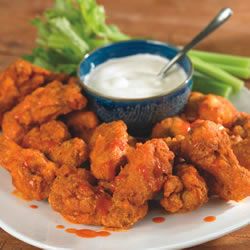 Buffalo Chicken Wings.  Tastes amazing and are just like hooters wings, but if you're lazy like me, I buy the hooters sauce in the jar and it's just as good. Mild Buffalo Wings, Homemade Boneless Wings, Hooters Wings Recipe, Breaded Wings, Hooters Wings, Buffalo Chicken Wings Recipe, Gameday Food, Hot Wing Recipe, Football Parties