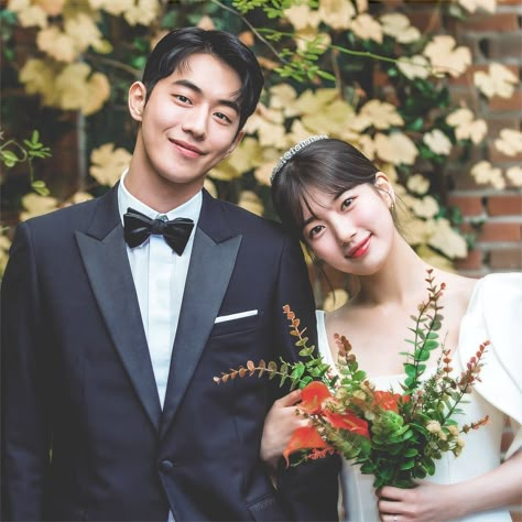 Nam Joo Hyuk Wallpaper, Kdrama Couples, Korean Wedding Photography, Wedding Photo Studio, Suzy Bae, Nam Joohyuk, Wedding Picture Poses, Korean Wedding, Nam Joo Hyuk