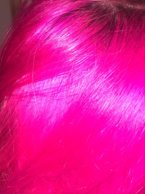 Neon Pink Hair Aesthetic, Hot Pink Hair Aesthetic, Pink Hair Grunge, Pink Cybercore, Pink Hair Aesthetic, Long Pink Hair, Hot Pink Hair, Heavy Makeup, Hair Aesthetic