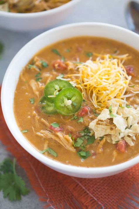 Slow Cooker King Ranch Chicken Soup | Tastes Better From Scratch King Ranch Chicken Soup, Ranch Chicken Soup, House Of Yumm, King Ranch Chicken, Tastes Better From Scratch, Crockpot Dishes, King Ranch, Ranch Chicken, Crock Pot Soup