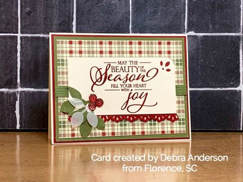 WOW...Card Swap reveal!!! - Simple Stampin Craft Christmas Cards, Cake Cherry, Silver Christmas Decorations, Christmas Card Inspiration, Cherry Cobbler, Craft Christmas, Homemade Christmas Cards, Making Stuff, Stampin Up Christmas Cards