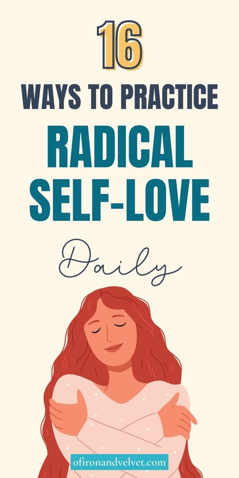 Here are 16 Surprising and simple ways to practice radical self-love.  #selfLove #LoveYourself #SelfCare #SelfRespect Self Love Hobbies, Self Love Activity Ideas, Radical Self Care, Self Love Plan, Self Love Ideas Activities, Text From Him, How To Self Love, Radical Self Love, Radical Love