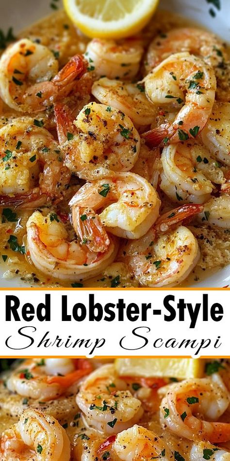 🍤 Craving Red Lobster-Style Shrimp Scampi? 🍤 Now you can make this delicious, buttery, and garlic-filled shrimp scampi right at home! 🦐 Perfect for a cozy family dinner or a special occasion, this easy-to-follow recipe will transport you straight to your favorite seafood restaurant! 🌊✨ 📌 Save this Pin for your next seafood craving! #ShrimpScampi #SeafoodRecipe #RedLobsterStyle #GarlicButterShrimp #EasyDinner Oven Baked Shrimp Skewers, Shrimp Scampi In Oven, Cooking Shrimp On Stove, Cooked Shrimp Recipes Easy, Shrimp Scampi Sauce Recipe, Shrimp Scampi Recipe Easy Without Wine, Olive Garden Shrimp Scampi Recipe, Red Shrimp Recipes, Scampi Sauce Recipe