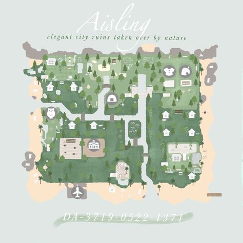 Visit the Aisling Island and enjoy the cozy mix of elegantcore & forestcore themes 🌿 : AnimalCrossing Acnh Elegantcore, Dream Address, Dream Code, Animal Crossing Wild World, Island Map, Island 2, New Animal Crossing, Animal Crossing Game, Island Design