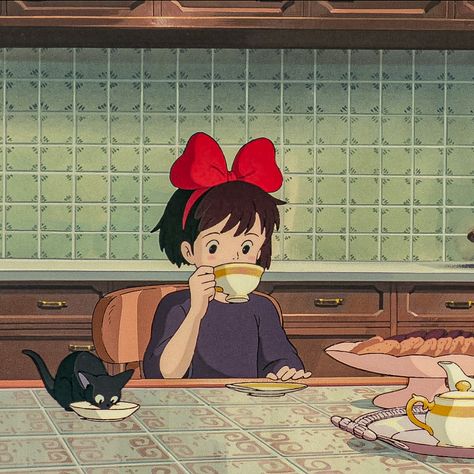 Kikis Delivery Service Icon, Kikis Delivery Service Aesthetic, Grave Of The Fireflies, Studio Ghibli Characters, Anime Journal, Kiki Delivery, Ghibli Artwork, Kiki's Delivery Service, Studio Ghibli Movies