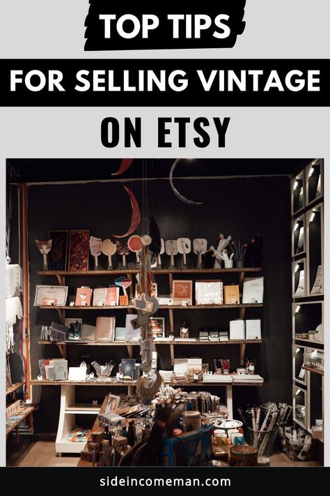 Selling Vintage On Etsy, Online Antique Store, Selling Vintage Items, How To Sell Vintage Items, Selling Online How To Start, Ebay Selling Tips, Car Boot Sale, Charity Shop Finds, Glamour Home