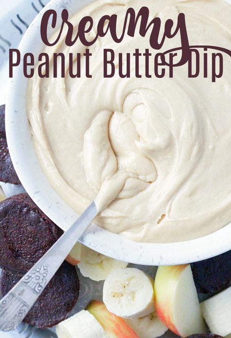 Peanut Butter Food, Apple And Banana, Peanut Butter Dip, Banana Slices, Prep Lunch, Party Food Dessert, Sweet Dips, Cream Cheese Dips, Dip Recipes Easy