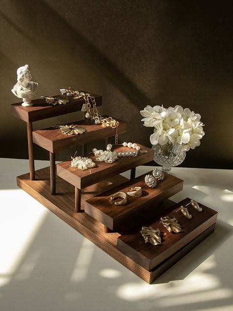 Your will find more lovely wood product at my store: https://www.etsy.com/shop/WoodWorldByJeanette Item:Jewelry display stand Material:walnut or wood Package Contents: 1 x Display Stand About Shipment: We will send the items within 7-10 days once your payment is completed. We could not guarantee delivery time on all international shipments due to differences in customs clearing times in individual countries, which may affect how quickly your product is inspected. Normally ships to US about 25-35 days, to other countries about 30-50 days.   About refund and replacement: We will refund or replacement you within 15 days of your receipt of the items for any reason. However, the buyer should make sure that the items returned are in their original conditions and should bear the shipping costs fo Tabletop Jewelry Display, Necklace Store Display, Jewellery Props Display, Ladder Jewelry Display, Wood Jewelry Display Stand, Accessories Table Display, Jewelry Display Case Retail, Wooden Jewellery Display Stands, Table Top Jewelry Display