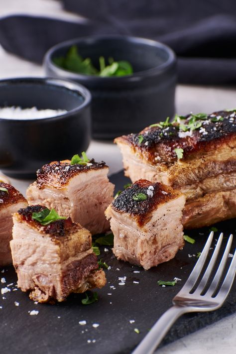 Juicy and Tender Sous Vide Pork Belly Sous Vide Recipes Pork, Velveeta Broccoli Casserole, Brine For Pork, Sous Vide Pork, Loaded Baked Potato Casserole, Garam Masala Spice, Sous Vide Machine, Leftover Pork, Baked Potato Casserole