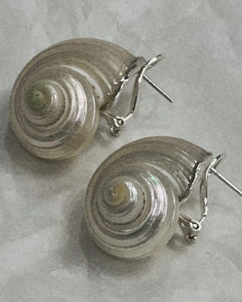 Una earrings / see shell / silver 925 / 17600 r Dream Summer, Shell Earrings, Dominican Republic, Summer Aesthetic, Silver 925, Jewelry Box, Shells, Silver, On Instagram