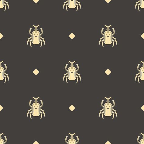 Beetle Pattern, Rhinoceros Beetle, Pattern Poster, Golden Texture, Graphic Design Elements, Futuristic Style, Vector Background Pattern, Abstract Waves, Grunge Textures