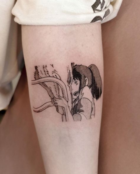 https://www.instagram.com/p/CZ98jkqrPjE/?igshid=MDJmNzVkMjY= Suzume Tattoo, Tattoo Anime, Ghibli Tattoo, Anime Tattoo, Anime Tattoos, I Tattoo, Flower Tattoo, Naruto, My Style