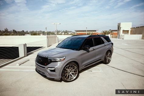 CGS Ford Explorer - Savini Wheels 2021 Ford Explorer, Explorer St, 2020 Ford Explorer, Audi Q8, Best Jdm Cars, Ford Explorer Sport, Sport Trac, Explorer Sport, Suv Trucks