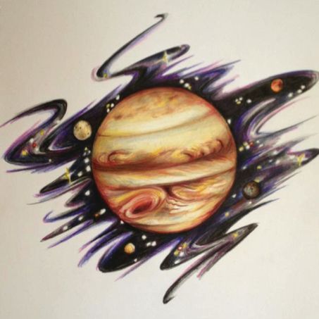 Júpiter. Venus Tattoo, Planet Tattoo, Angry Wolf, Mystical Tattoos, Astrology Tattoo, Planet Colors, Planet Tattoos, Elegant Birthday Party, Awesome Tattoo