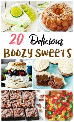 Boozy Treats Easy, Boozy Food Recipes, Baking Recipes With Alcohol, Desserts With Rum, Boozy Halloween Desserts, Boozey Deserts, Boozy Cookie Recipes, Desserts With Liquor, Boozy Halloween Treats