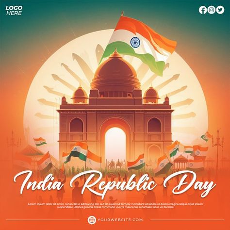 26 January India, India Republic Day, Happy Republic Day, Digital India, Order Food Online, Unity In Diversity, It Solutions, Festival Celebration, Republic Day