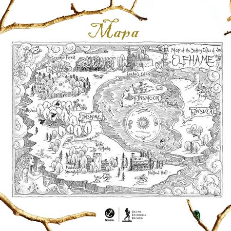 The Cruel Prince Map, Fantasy World Map, Holly Black, A Series Of Unfortunate Events, Fantasy Map, Cool Stickers, Books To Buy, Judo, Mini Books