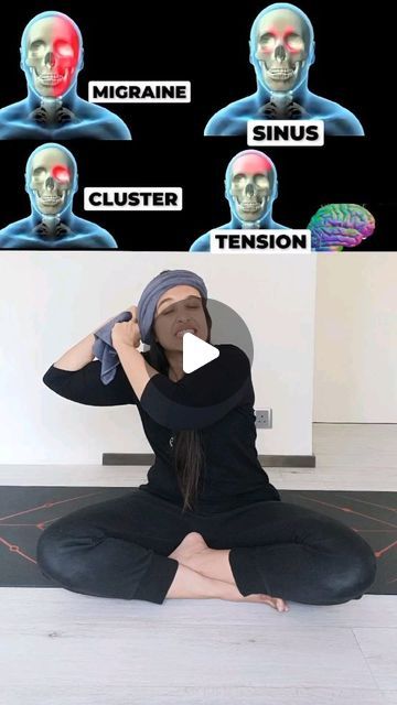 Tension Headache Symptoms, Migraine Headaches Symptoms, Type Of Headache, Neck And Shoulder Stretches, Head Practice, Cluster Headache, Shoulder Stretches, Headache Types, Warm Compress