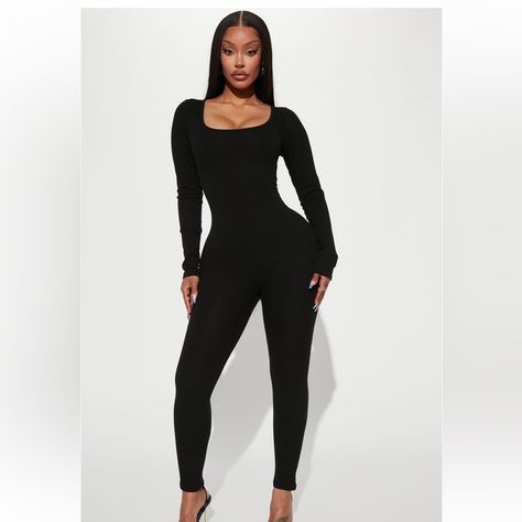 Black Fitted Jumpsuit, Black Jumpsuit Outfit, Ribbed Jumpsuit, Cute Jumpsuit, Fashion Nova Jumpsuit, Flare Jumpsuit, Fitted Jumpsuit, 2024 Christmas, Jumpsuit Outfit