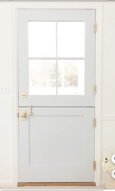 Dutch Door For Office, Mudroom With Dutch Door, Dutch Door With Window, Internal Dutch Door, Wooden Dutch Door, Dutch Door Hardware Ideas, Pantry Dutch Door, Pocket Dutch Door, Dutch Exterior Door