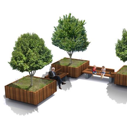 STREETLIFE Solid Tree Planter. This Mobile Tree Planter will combine well with other Solid products of the Solid family, for example with Solid 10 Benches Urban Furniture Design, Tree Planters, Desain Pantry, Urban Landscape Design, Public Space Design, Landscape Architecture Design, Urban Furniture, Architecture Design Concept, Street Furniture