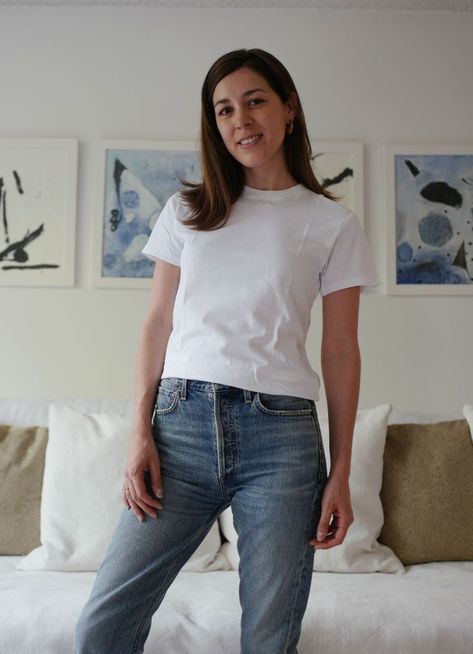 I Tried the 3 Best-Selling White T-Shirts on Who What Wear—Here Are My Thoughts White Tee Shirt Outfit, Perfect White Tee Shirt, Best White Shirt, White Tshirt Women, Tee Shirt Outfit, Basic White Tee, Perfect White Tee, Tea Shirt, White T Shirts