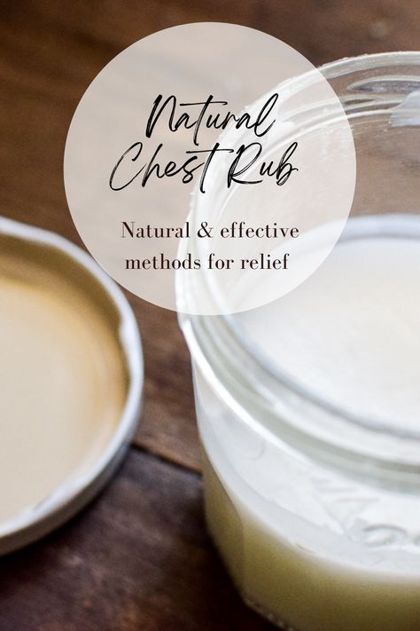 This natural chest rub for congestion and cough recipe works great for relieving symptoms. Natural and effective remedies. #naturalchestrub #naturalvaporrub #naturalhome Chest Rub For Cough, Lemon Essential Oil Recipes, Make Tallow, Natural Wood Cleaner, Natural Expectorant, Chest Congestion Remedies, Chest Rub, Vapor Rub, Raw Coconut