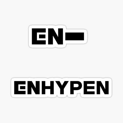 Enhypen Stickers | Redbubble Enhypen Logo Sticker, Enhypen Journal, Enhypen Sticker, Enhypen Logo, Enhypen Stickers, Pixel Speech Bubble, Kpop Desk, Kpop Stickers, Aesthetic Sticker