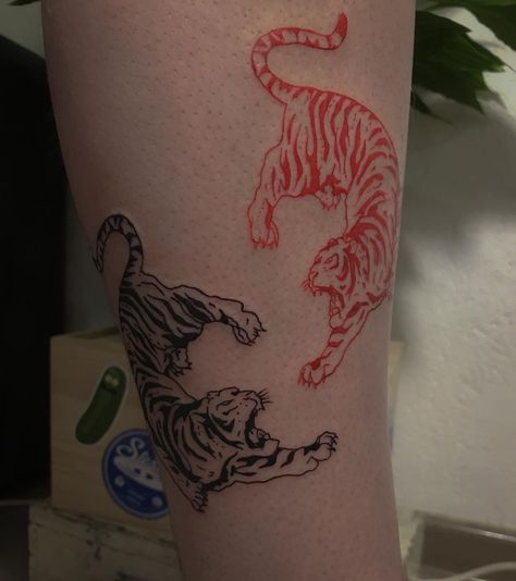 https://www.instagram.com/p/CLn-VbBpm_d/?utm_medium=share_sheet Tigers Tattoo, Germany Tattoo, Germany Cologne, Tiger Tattoos, Scorpio Tattoo, Tattoo Templates, Red Tattoos, Red Tiger, Minimalist Tattoos