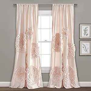 Popular Window Treatments, Ruffle Curtains, Curtain Styles, Vintage Dining Room, Lush Decor, Floral Curtains, Chic Farmhouse, Window Drapes, Colorful Curtains