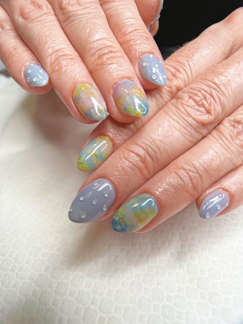 Monet Nails Art, Impressionist Nails, Monet Nailart, Claude Monet Nails, Monet Nail, Monet Nails, Art On Nails, Geeky Nails, Claude Monet Art